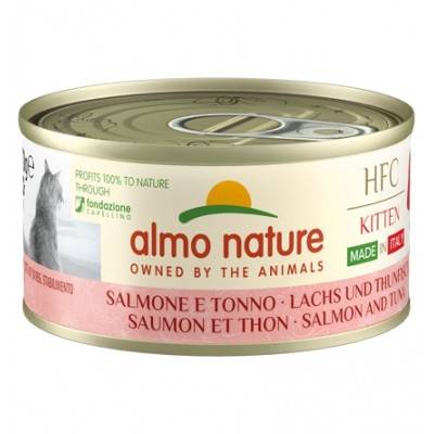 Almo Nature HFC Complete Cats - Kitten Salmone e Tonno 70g Almo Nature HFC Complete Cats - Kitten Salmone e Tonno 70g